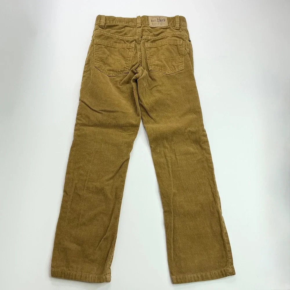 Children's Place Tan Corduroy Pants Kids Size 8 Adjustable Waist Straight Leg